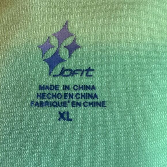 JOFIT Women's Mock Neck Golf/Athletic Top/Jacket Yellow/Purple Size Extra Large - Picture 2 of 9